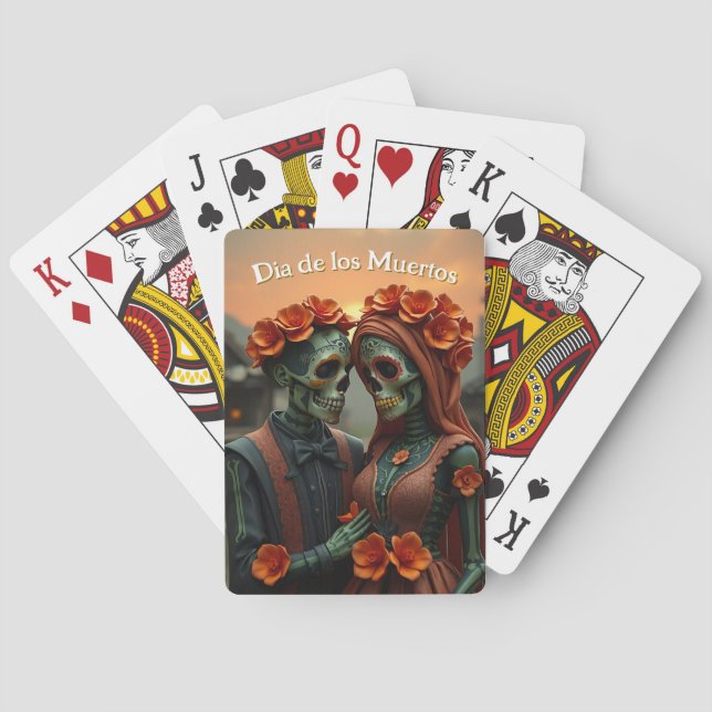 Dia de los Muertos Day of the Dead Poker Cards (Back)