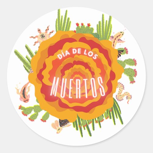 Dia de los Muertos Day of the Dead Sticker
