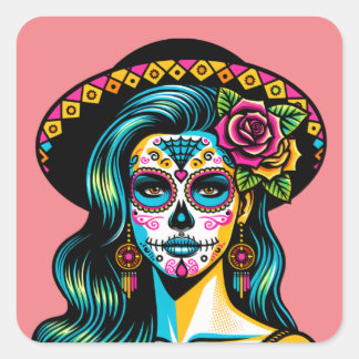 Día de los Muertos Day of the Dead Stickers