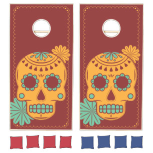 Dia De Los Muertos. Day of the Dead. Sugar Skull. Cornhole Set