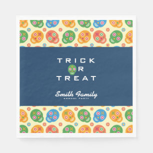 Dia De Los Muertos. Day of the Dead. Sugar Skulls. Paper Napkins