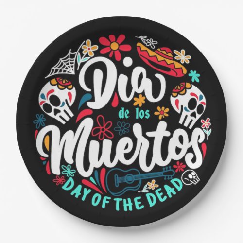 Dia de los Muertos DOD Party Paper Plates