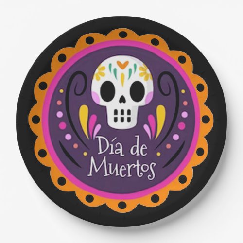 Dia de los Muertos DOD Party Paper Plates