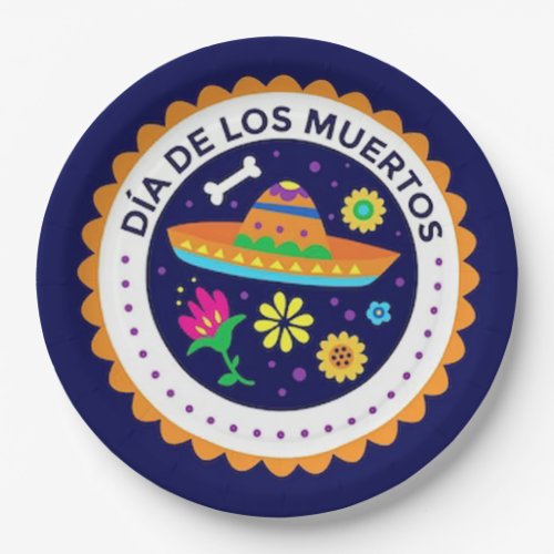 Dia de los Muertos DOD Party Paper Plates