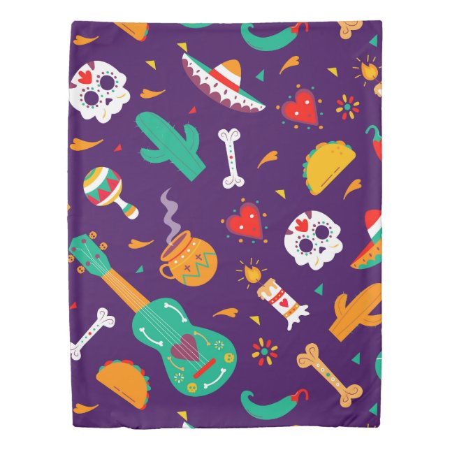 Dia De Los Muertos Duvet Cover (Front)