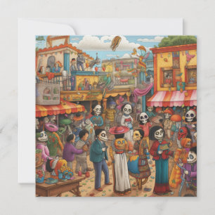 "Dia de los Muertos Fair" Invitation