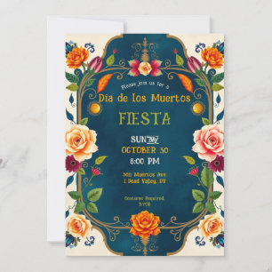 💀🎉Dia de los Muertos Fiesta Afterlife Invitation
