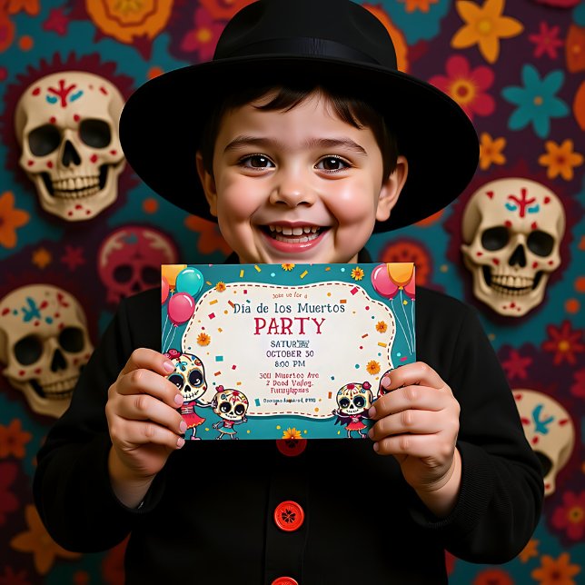 💀 Dia de los Muertos Fiesta to Remember Invitation (💀 Dia de los Muertos Fiesta to Remember Invitation)