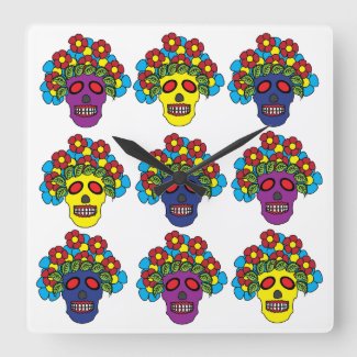 Dia De Los Muertos Floral Skull Dia De Los Muertos