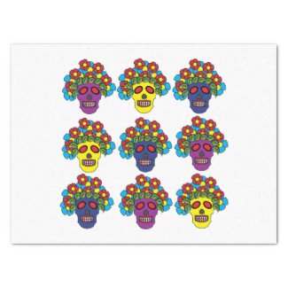 Dia De Los Muertos Floral Skull Dia De Los Muertos