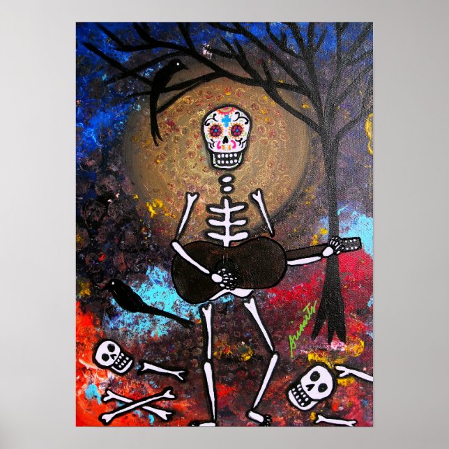 DIA DE LOS MUERTOS GITARERO POSTERS (Front)