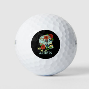 Dia de los muertos golf balls