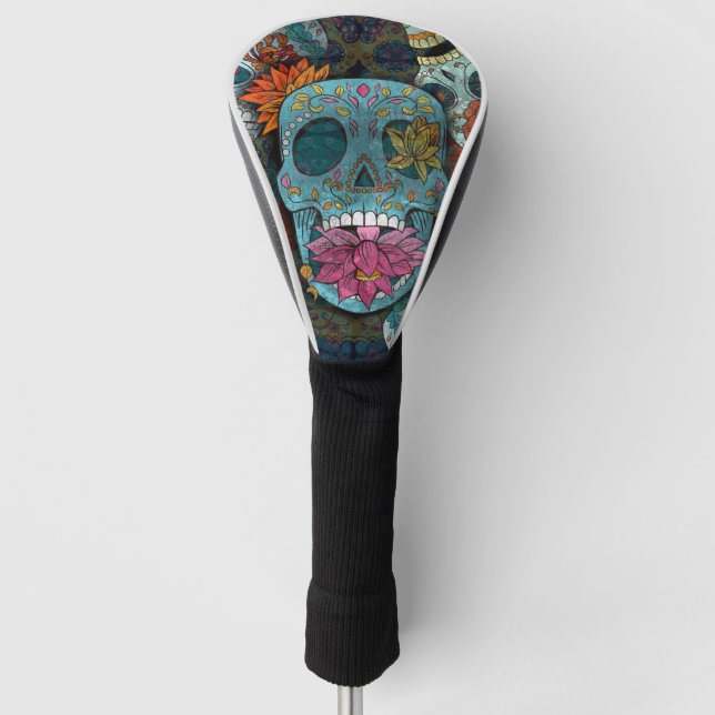 Dia De Los Muertos Golf Head Cover (Front)