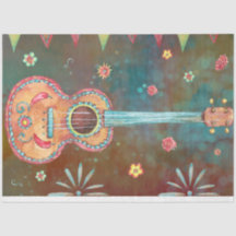 Dia De Los Muertos Guitar - Vibrant Celebration 