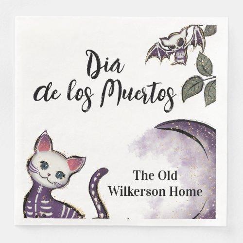 Dia de los Muertos Halloween Party Paper Dinner Napkins