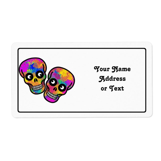 Dia De Los Muertos - Happy Couple Label (Front)