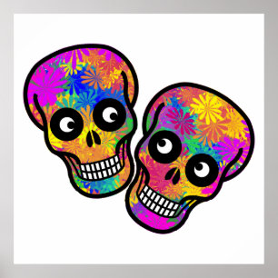 Dia De Los Muertos - Happy Couple Poster
