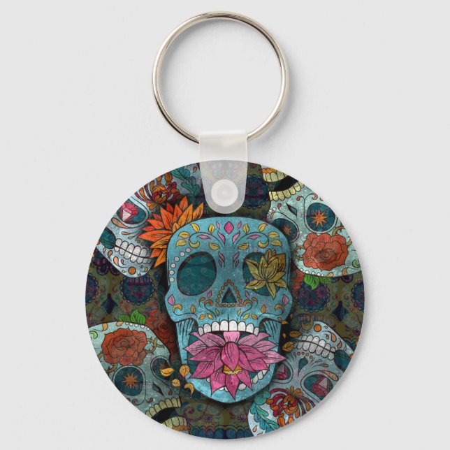 Dia De Los Muertos Keychain (Front)