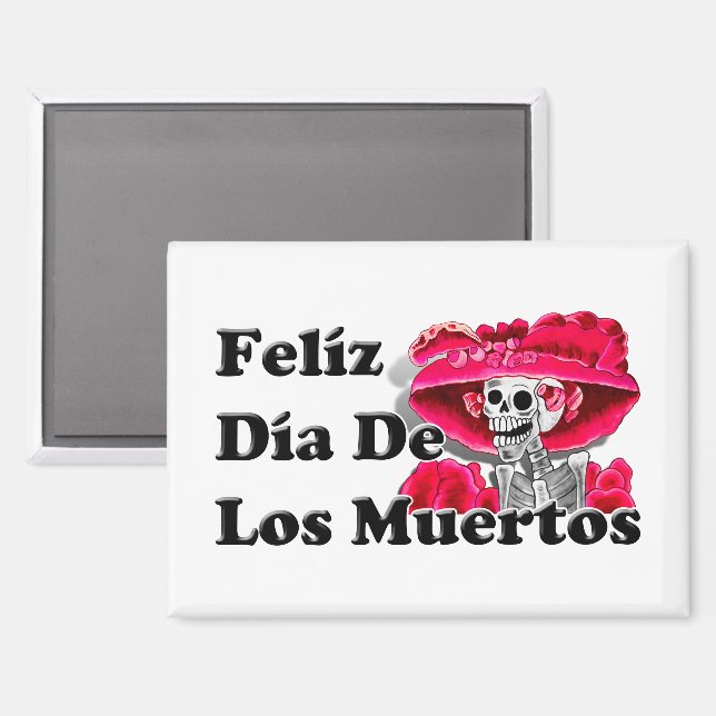 Dia De Los Muertos (La Catrina) Magnet (Front/Back)