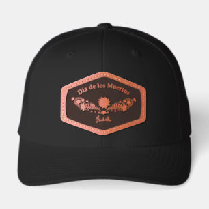 Dia de los Muertos Leather Patch Hat