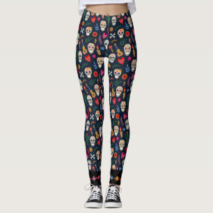 Dia De Los Muertos Leggings