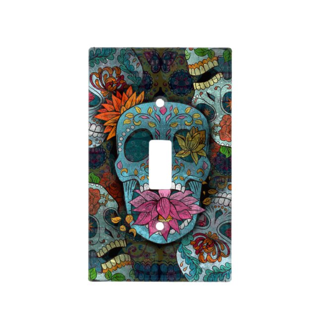 Dia De Los Muertos Light Switch Cover (Front)