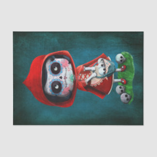 Dia de los Muertos Little Red Riding Hood Tissue Paper