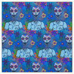 DIA DE LOS MUERTOS MALE NURSE FABRIC