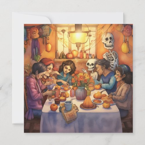 Dia de los Muertos Memories and Feasts Invitation