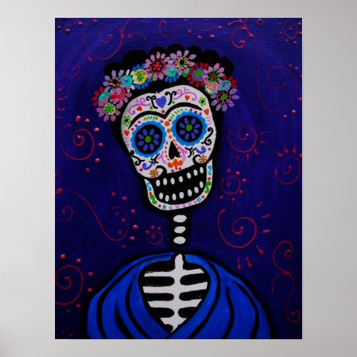 dia de los muertos mexican artist poster