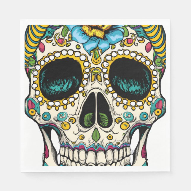 Día de los Muertos Napkins (Front)