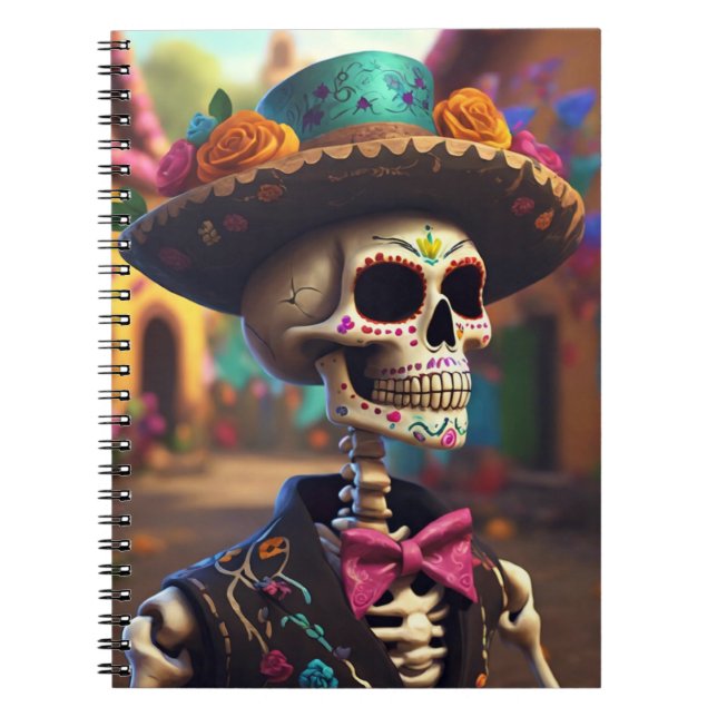 Dia de los Muertos  Notebook (Front)