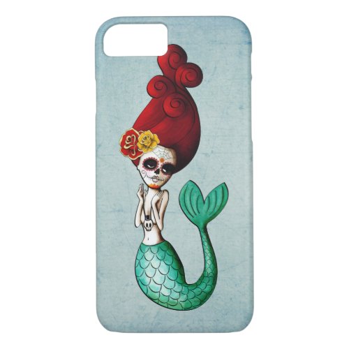 Dia de Los Muertos Old School Mermaid iPhone 87 Case