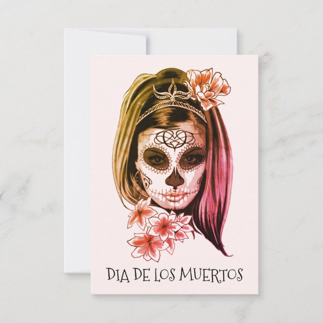Dia De Los Muertos Or Day Of The Dead Party Invitation (Front)