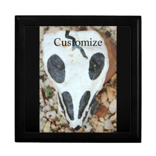 dia de los muertos painted skull gift box