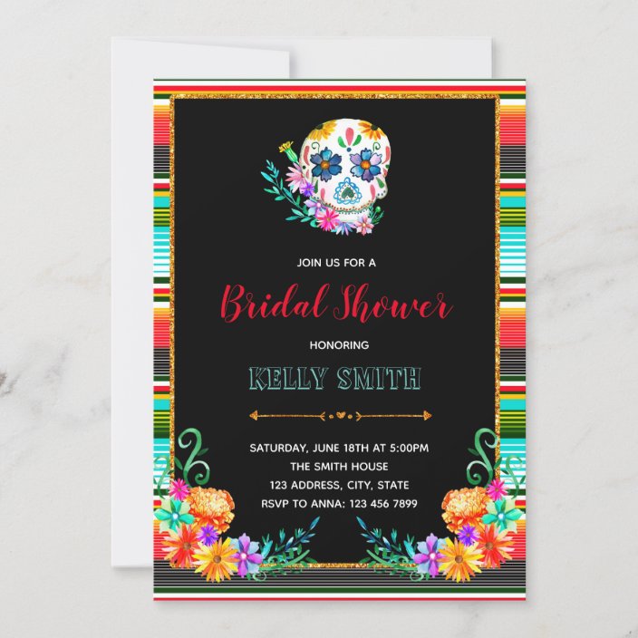 Dia de los Muertos party invitation | Zazzle