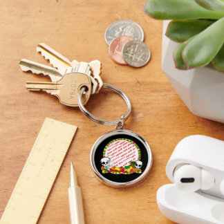 Dia De Los Muertos Photo Frame Keychain