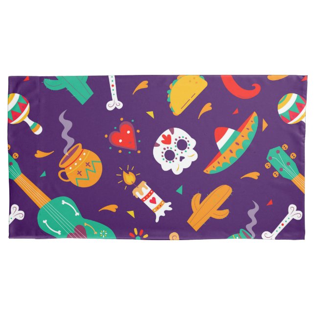 Dia De Los Muertos Pillow Case (Front)
