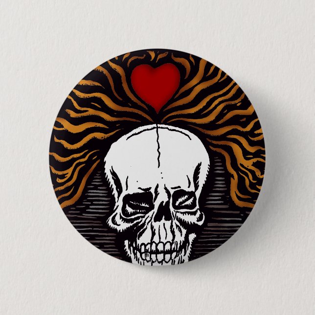 Día de los Muertos Pinback Button (Front)