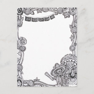Dia De Los Muertos Postcard