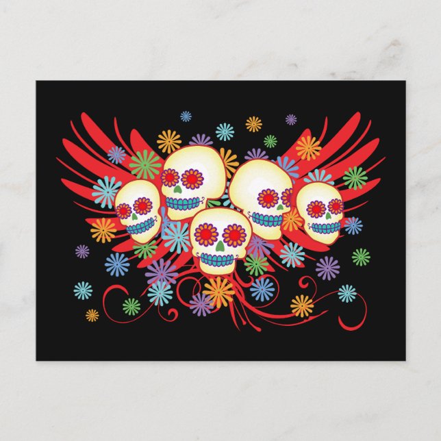 Dia de los Muertos Postcard (Front)