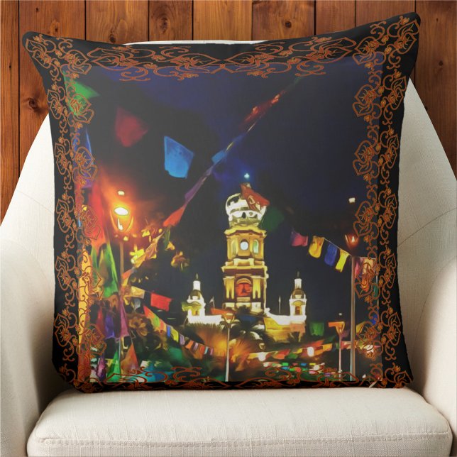 Dia de Los Muertos PV-190130 Throw Pillow (Creator Uploaded)