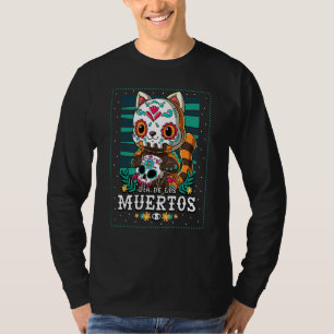 Dia De Los Muertos Red Panda T-Shirt