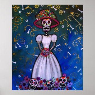 Dia de los muertos Senorita Bride Poster