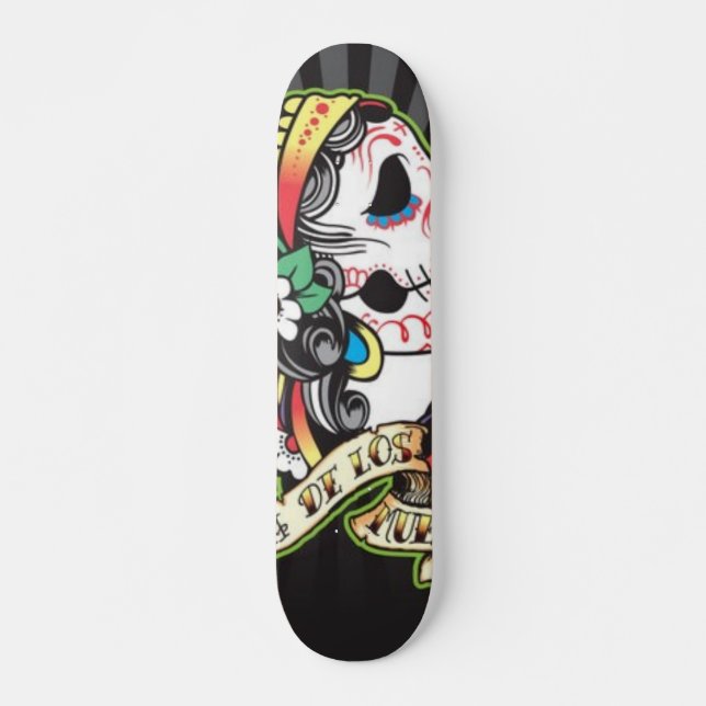 Dia de los Muertos Skate Board (Front)