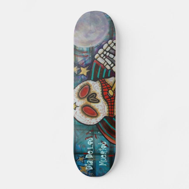 Dia De Los Muertos Skateboard Deck (Front)