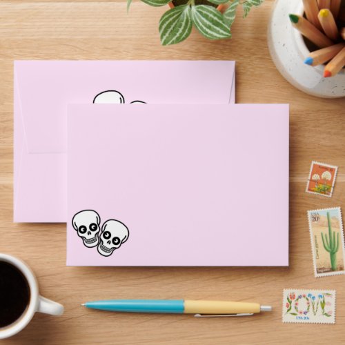 Dia De Los Muertos Skeleton Couple Envelope