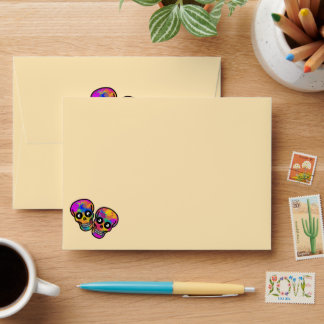 Dia De Los Muertos Skeleton Couple Envelope