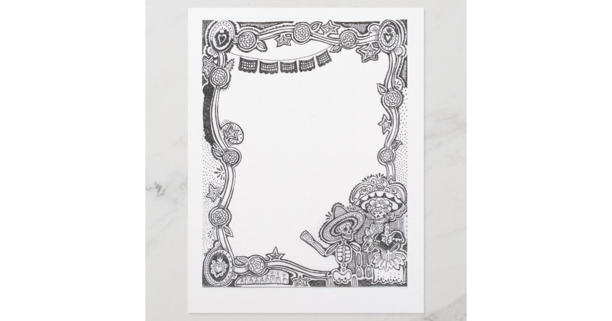 Dia De Los Muertos Skeleton Frame Zazzle