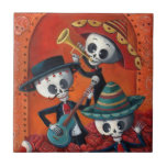 Dia De Los Muertos Skeleton Mariachi Trio Ceramic Tile at Zazzle
